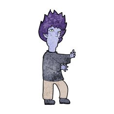 cartoon vampire man N76
