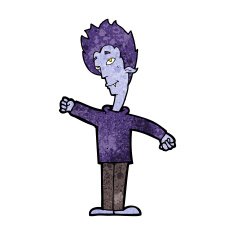 cartoon vampire man N77