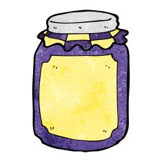 cartoon jar of jam N7
