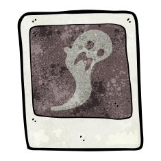 cartoon ghost in the photograph N3