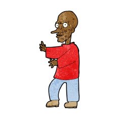 cartoon mean looking man N7