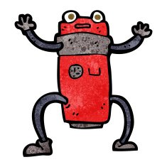 Cartoon Robot N215