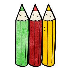 cartoon coloring pencils N3