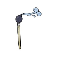 cartoon artist's brush N20