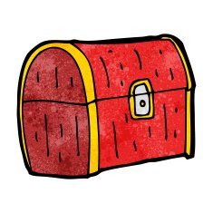 Cartoon Treasure Chest N17