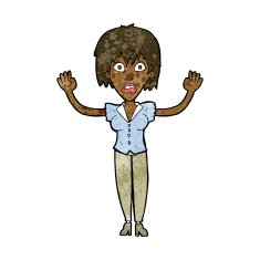cartoon woman stressing out N15