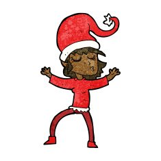 santa's helper cartoon N14
