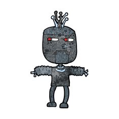 Cartoon Robot N216