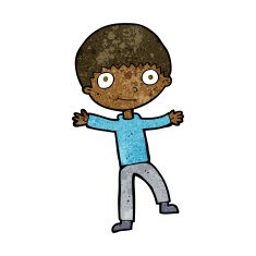 cartoon happy boy N171