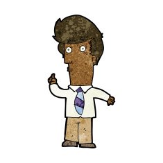cartoon man with question N16