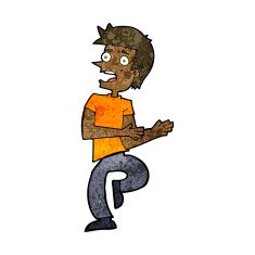 cartoon stressed out man N19