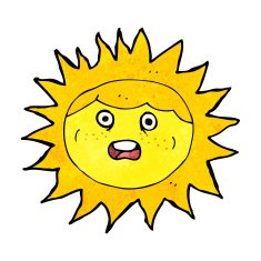 sun cartoon character N9
