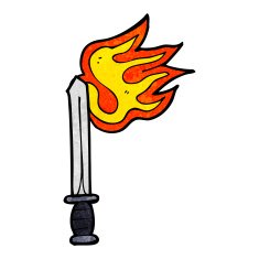 Cartoon Sword N60