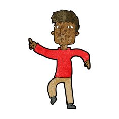 cartoon dancing man N43