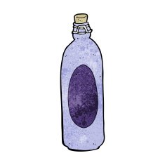 cartoon traditional bottle N13