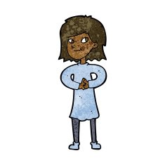 cartoon happy woman N182