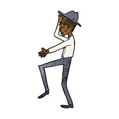 cartoon fashionable man N7