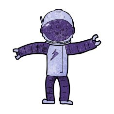 Cartoon Astronaut N100