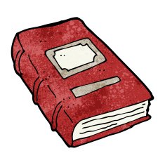 cartoon old book N13