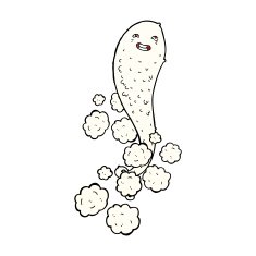 cartoon spooky ghost N75
