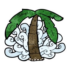 cartoon palm tree symbol N3