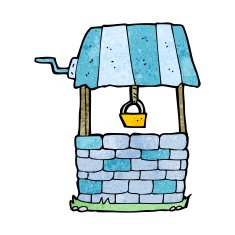 Cartoon Wishing Well N17