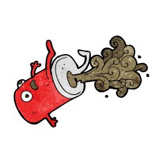 cartoon old drinks can N7