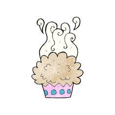 cartoon cup cake N17
