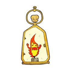 cartoon spooky lantern N20