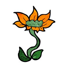 cartoon flower N327