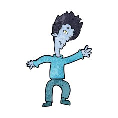 cartoon halloween vampire N11