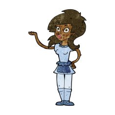 cartoon pretty waitress N7