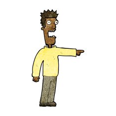 cartoon terrified man N187
