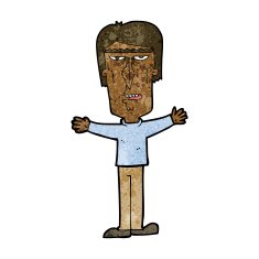 cartoon angry man N77