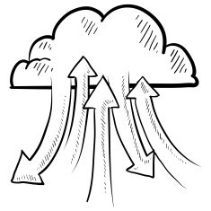 Cloud computing internet vector