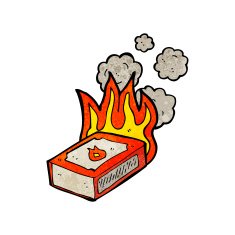 cartoon pack of matches N7