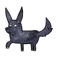 cartoon wild dog N8