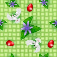 Easter Seamless Pattern N5