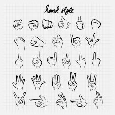 Hand style doodle sketch