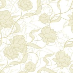 Seamless pattern with abstract flowers N2