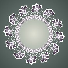 Vector Colored Floral Background Hand Drawn Texture N43