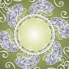 Vector Colored Floral Background Hand Drawn Texture N53