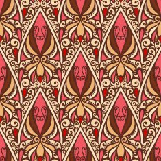 Seamless Ornate Pattern (Vector) Hand Drawn Texture N83