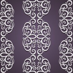 Seamless Ornate Pattern (Vector) Hand Drawn Texture N88