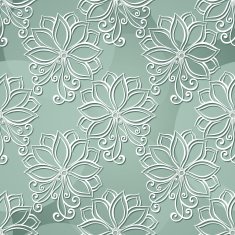 Seamless Floral Pattern (Vector) Hand Drawn Texture N92