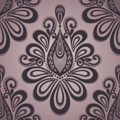 Seamless Floral Pattern (Vector) Hand Drawn Texture N98
