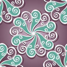 Seamless Ornate Pattern (Vector) Hand Drawn Vintage Texture N2