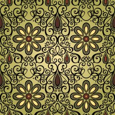 Seamless Ornate Pattern (Vector) Hand Drawn Texture N92