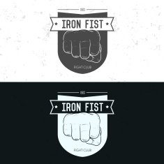 Badge symbol or logotype with hand N31