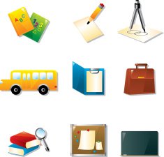 set of school element